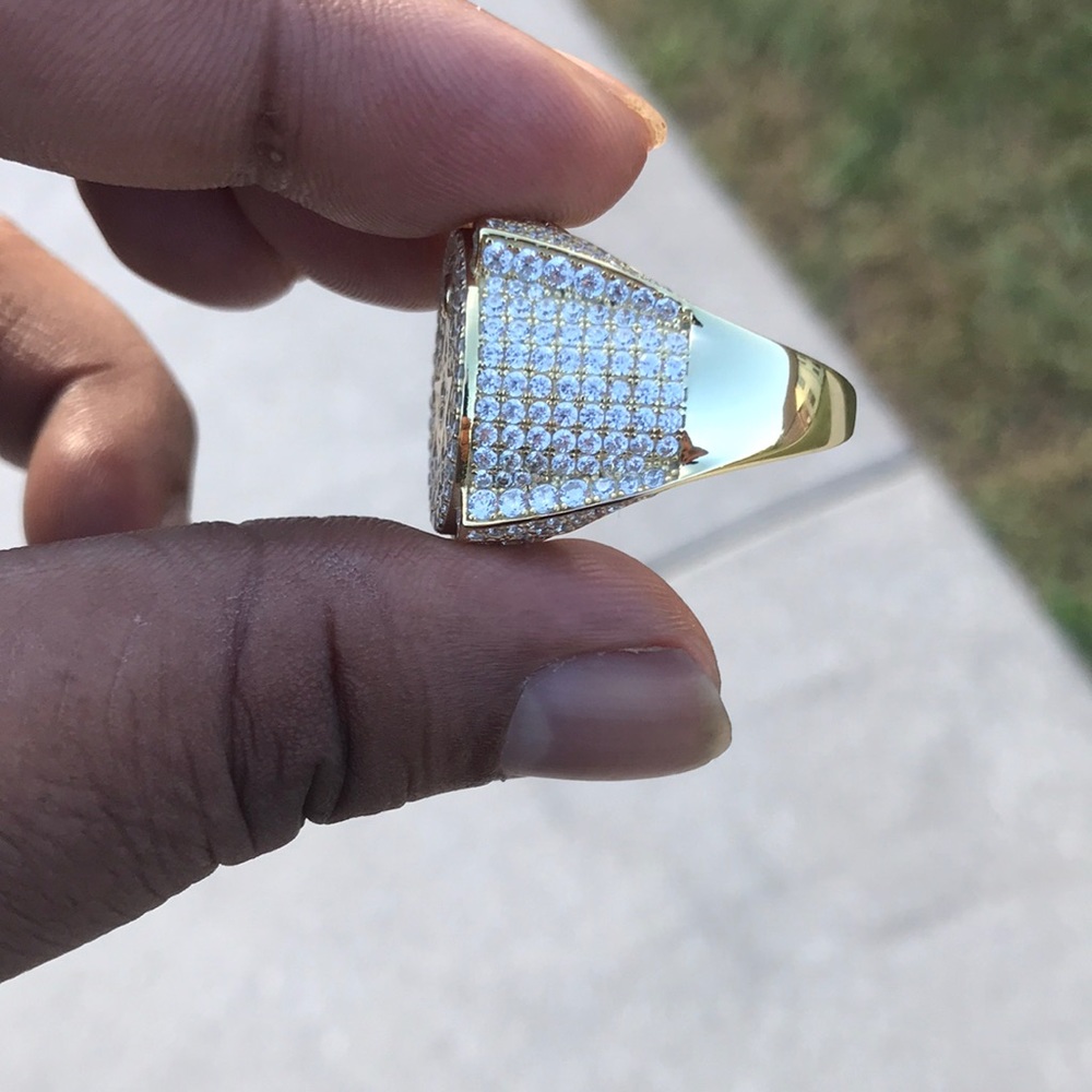 Men’s Large Solid 925 Sterling Silver Finished Wi… - image 8